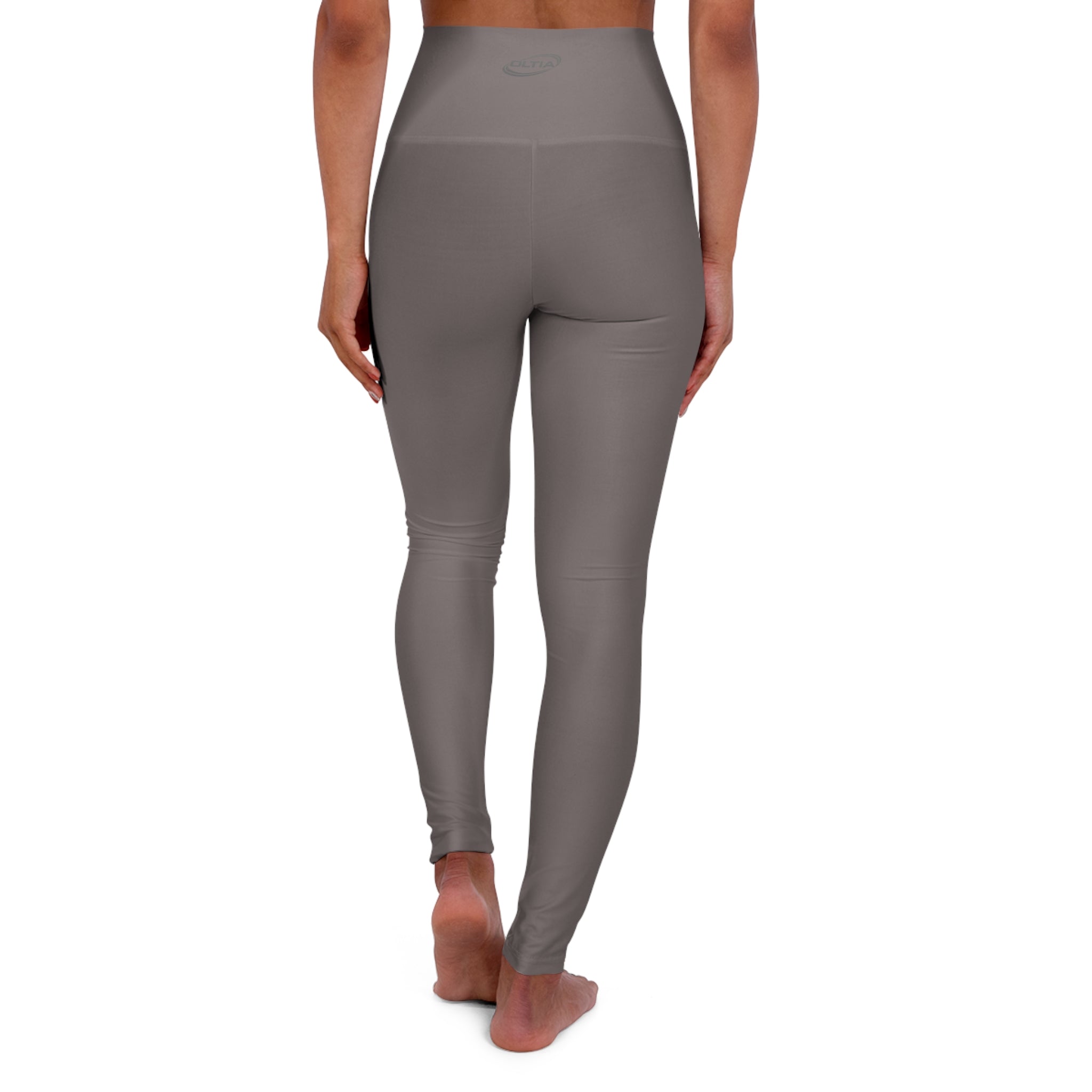 High-Waist Black Yoga Leggings – Seamless AOP Activewear