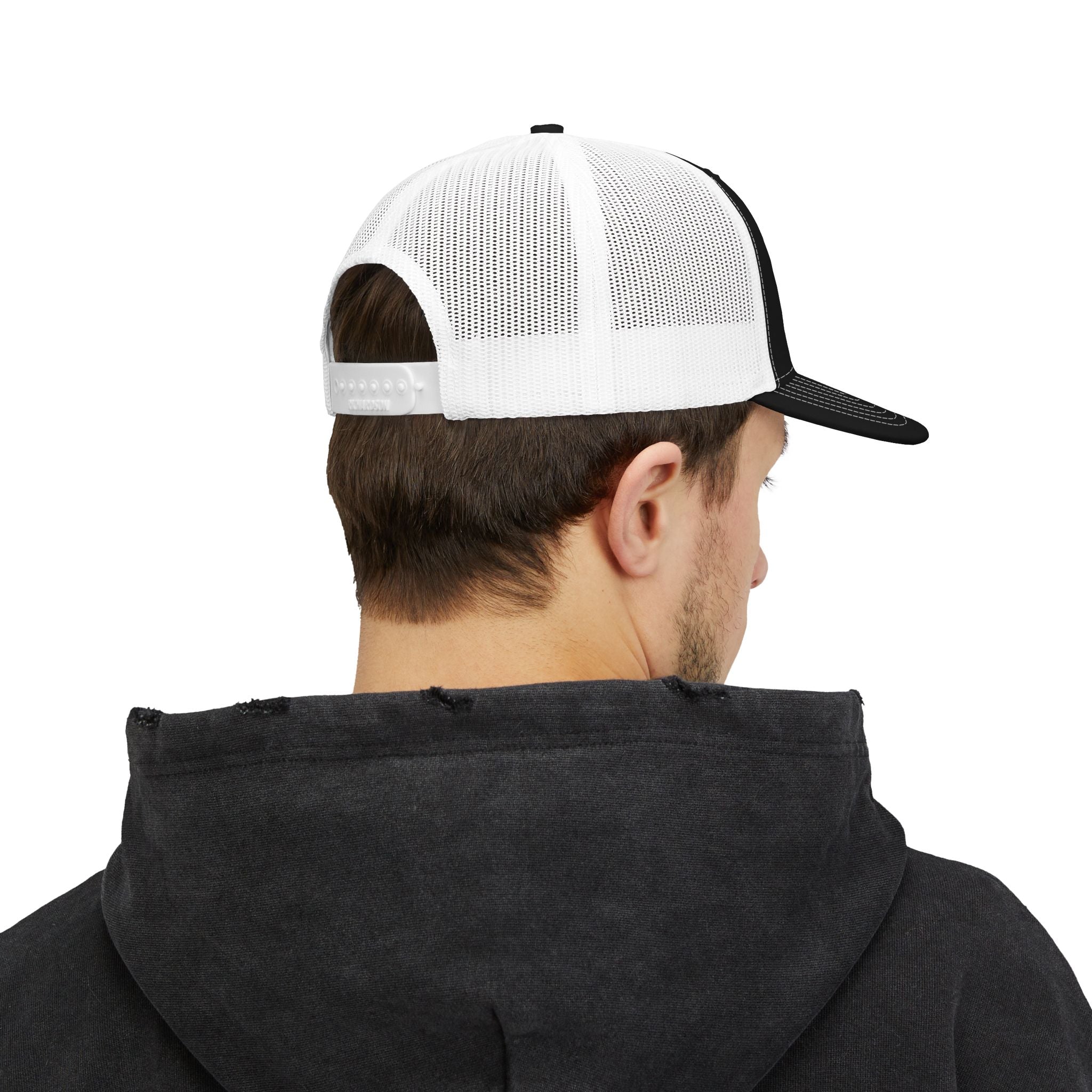 Trucker Cap — Shimmer Skull Embroidered Snapback