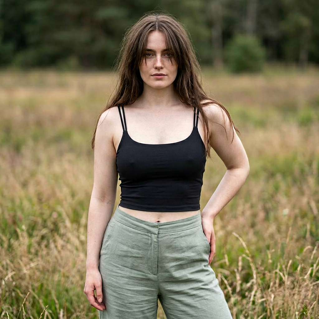 Women's Luxe Bra Crop Top — Seamless Strappy Comfort Bralette