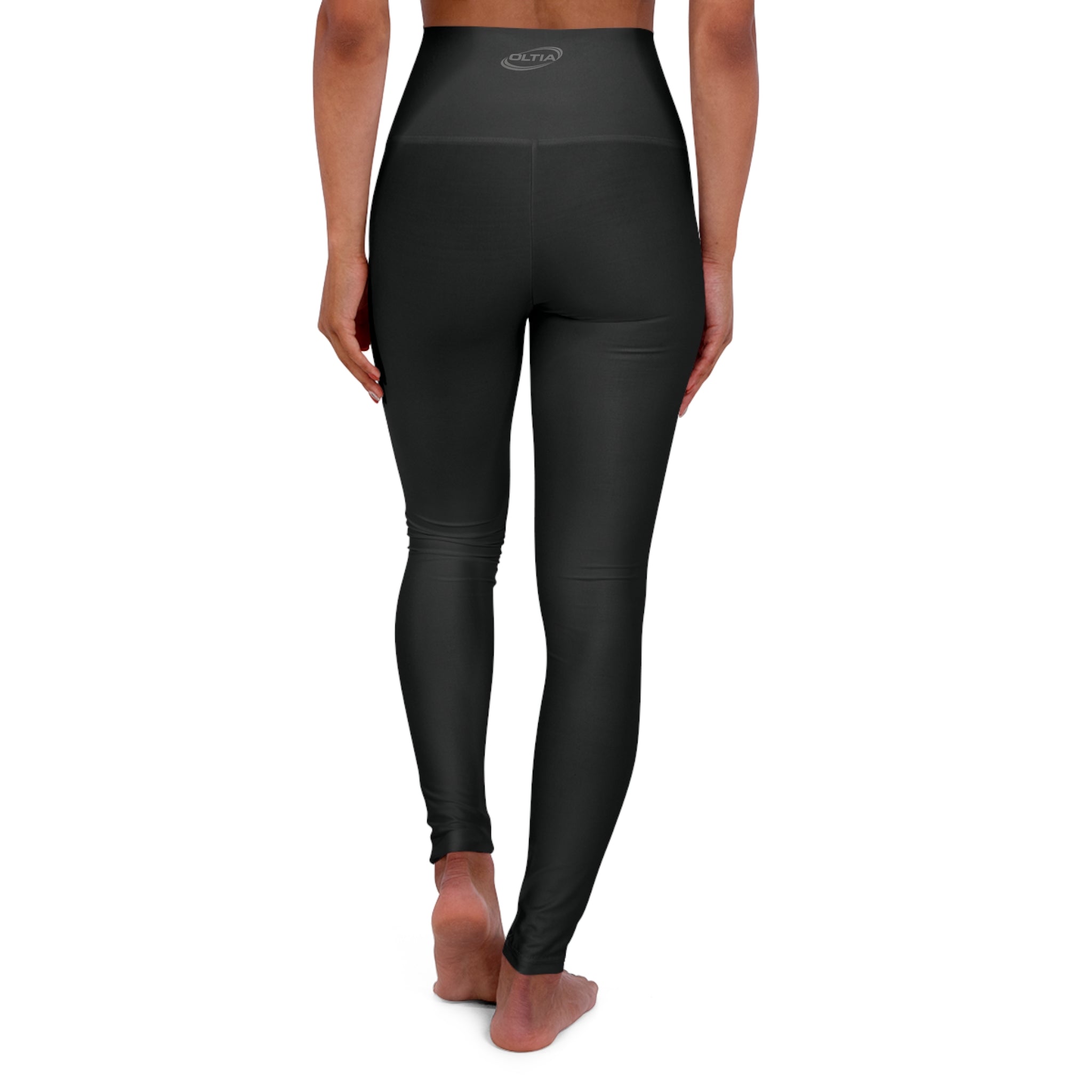 High-Waist Yoga Leggings – All-Over Print Athletic Tights