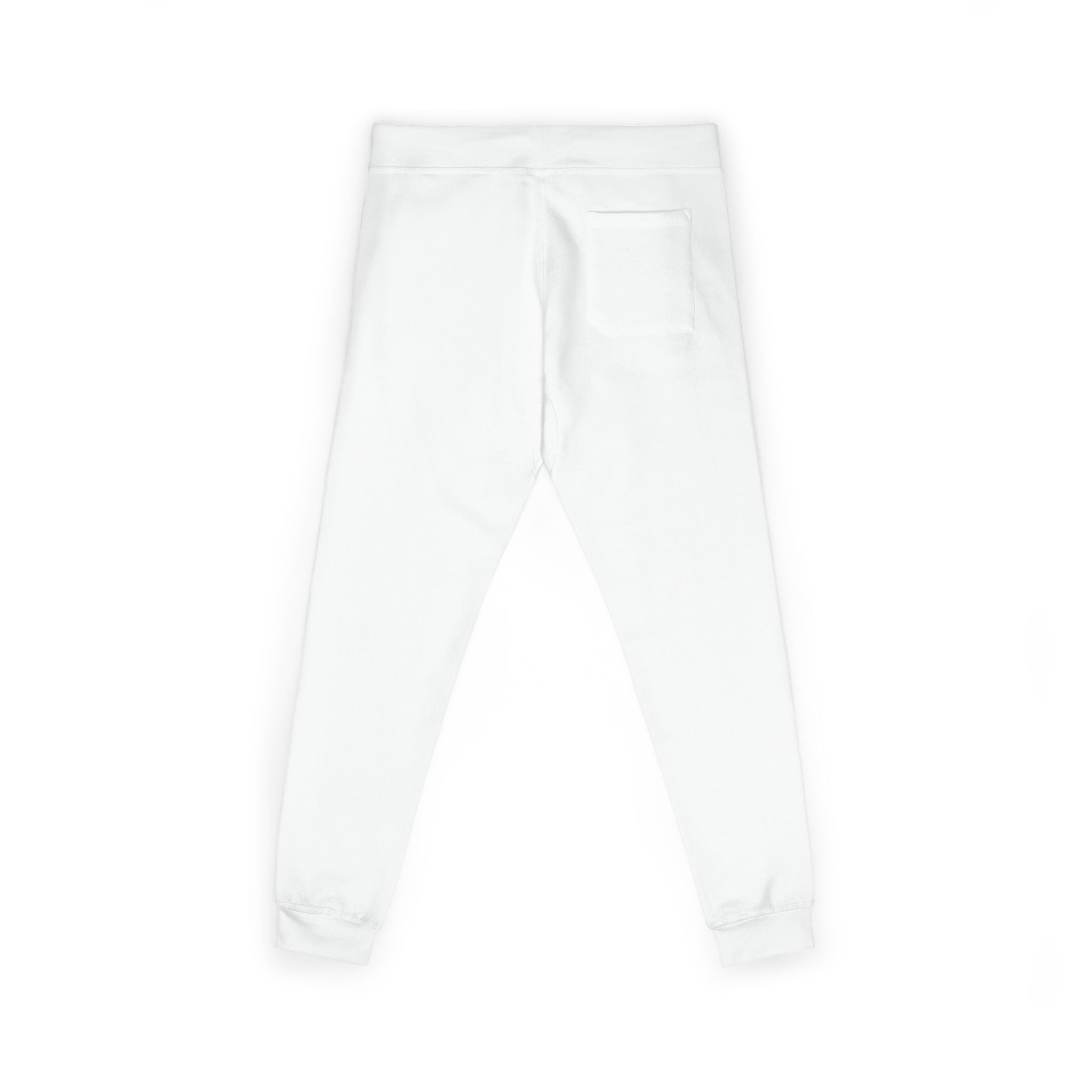Embroidered 'God Gym Goals' White Fleece Sweatpants — Cozy Motivational Joggers